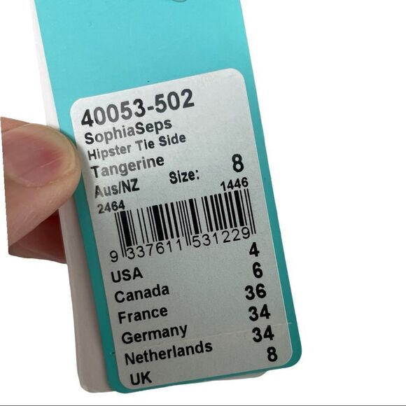 NWT Seafolly Sophia Hipster Side Tie Tangerine Gingham Bikini Bottoms AUS 8/ US4 - Picture 6 of 6